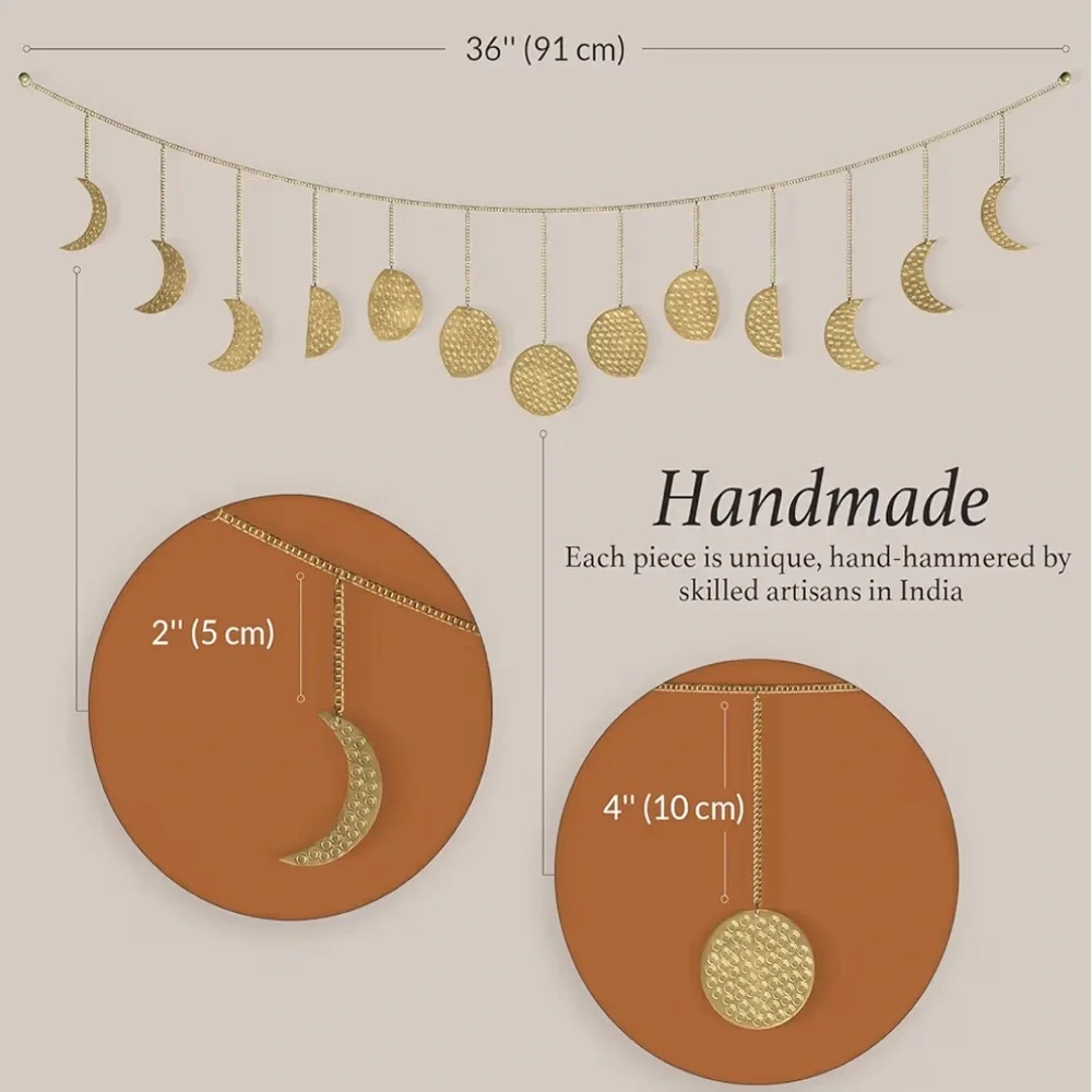 BASE ROOTS Gold Celestial Wall Decor